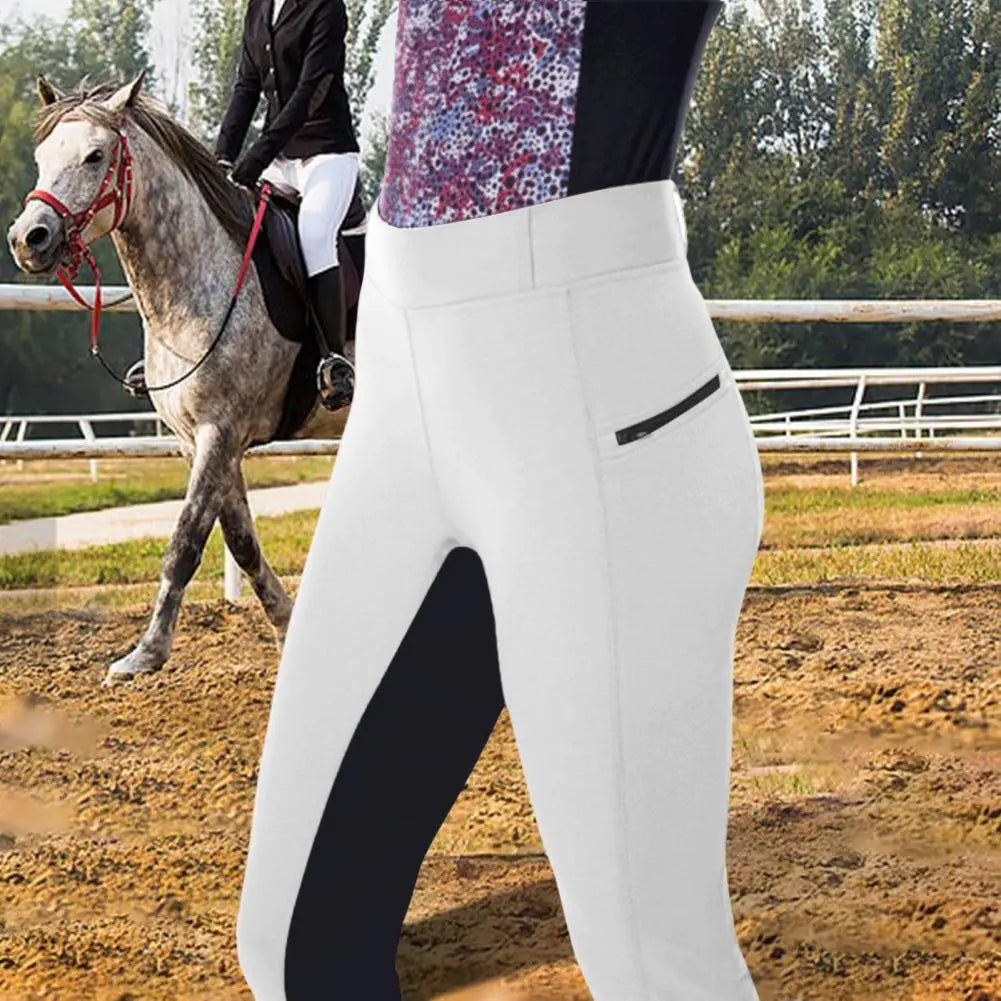 Riding Breeches Patchwork Color Women Riding Pants