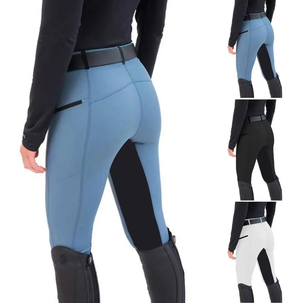 Riding Breeches Patchwork Color Women Riding Pants