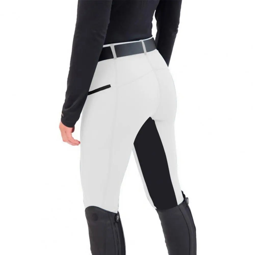 Riding Breeches Patchwork Color Women Riding Pants